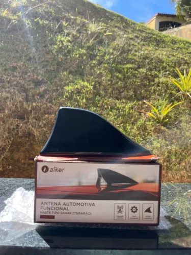 Melhor antena Fox Shark Tubarão Automotivo Amplificada Am Fm Preto