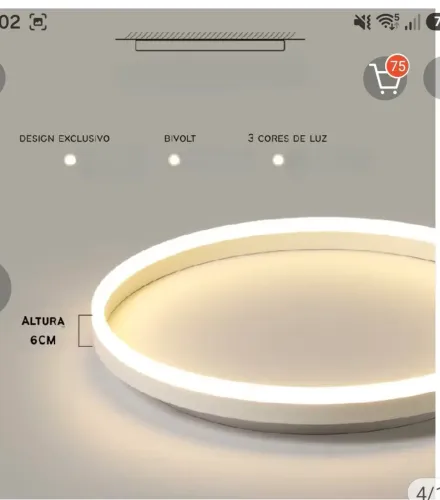 Pafron de led novo