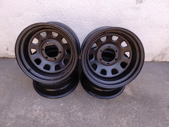 Rodas de ferro R16 offset -30 Hillux, Triton, troller