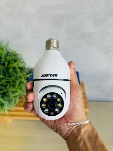 Câmera Lâmpada Wi-Fi JORTAN | Áudio Bidirecional | Controle pelo Celular