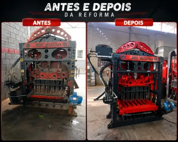 MÁQUINA HIDRÁULICA PARA ARTEFATOS DE CONCRETO - MT9000 REFORMADA!
