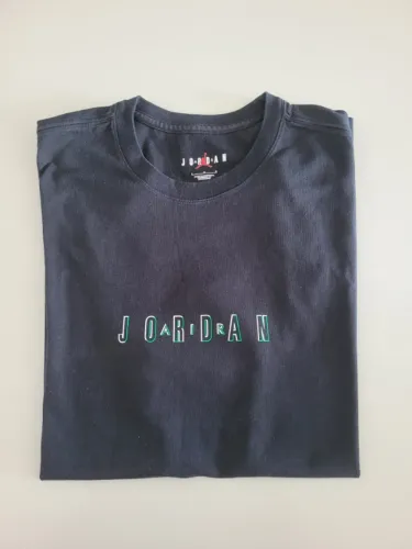 Camiseta Nike Air Jordan Preto e Verde Original