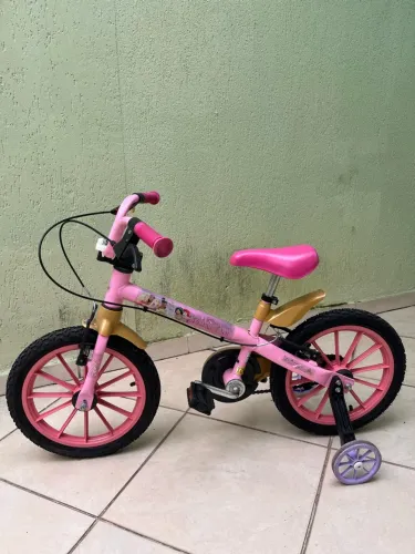 Bicicleta Infantil Aro 16 Princesas Nathor (Ótimo Estado)