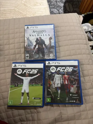 Eafc 25 Eafc26 Assassins Cred Valhalla pra vender juntos ou separados.