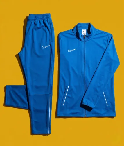 Conjunto Agasalho Nike Dri-FIT Azul Masculino - Tamanho G (Original)