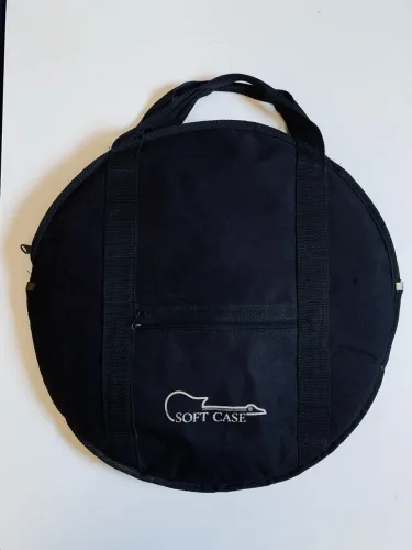 Capa Bag Prato Bateria Soft Case Até 22 Almofadada Cor Preta