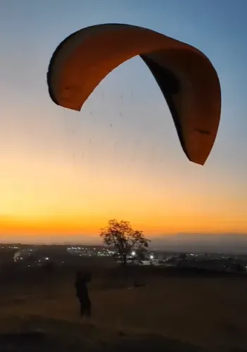 Ellus5 P/ TREINO Parapente PQReserva, Selete Mulse Airbag, Acelerador, Mosquetões+ Mochila