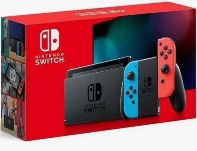 Nintendo switch com case e dois jogos