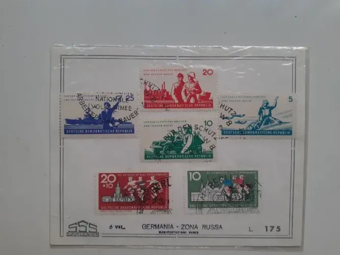 LOTE DE SELOS. SÉRIE COMPLETA.  1962. L 175. SSS. 6 VAL. GERMANIA ZONA RUSSA.