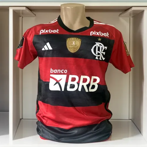 Camisa do Flamengo 1 (P - Patrocínios e Patch Libertadores) - 23/24