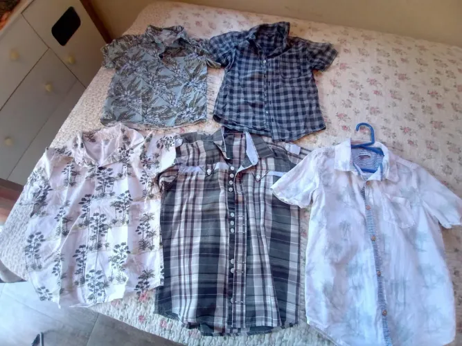 Lote de camisas de menino 