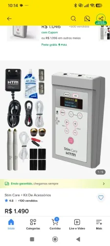 Aparelho Stim Care Portátil Microcorrentes