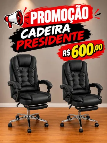 Cadeira de Escritório Presidente NOVAS PROMOÇÃO 