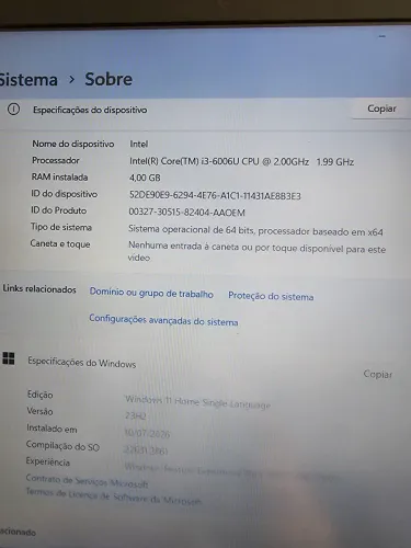 Vendo notebook Samsung excelente para estudos 