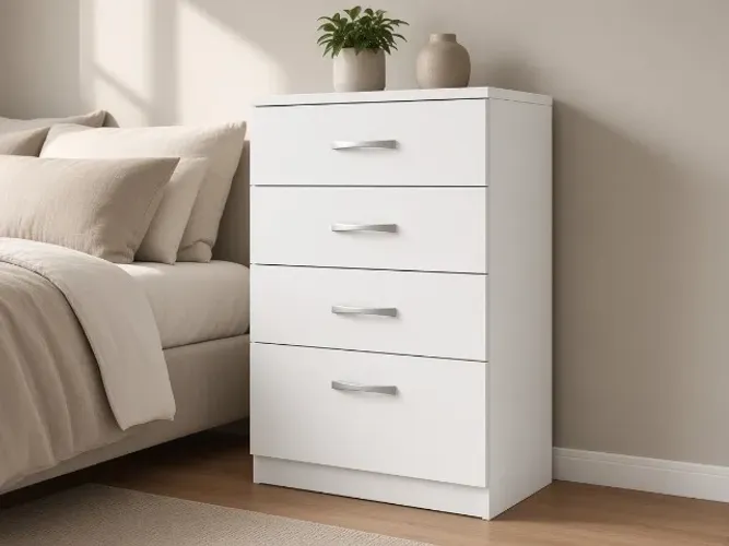 Cômoda Astral 4 Gavetas 63cm Branco (NOVO A PRONTA ENTREGA)
