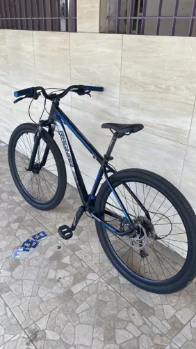? BIKE ARO 29 PRETA/AZUL - LINDA E PRONTA PRA ANDAR! ?