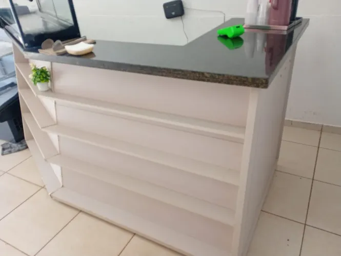 Bancada com mármore 