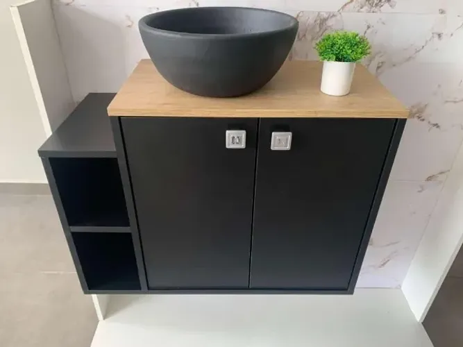 Amario para Banheiro ou lavabo 100% MDF Mais Cuba a Pronta Entrega