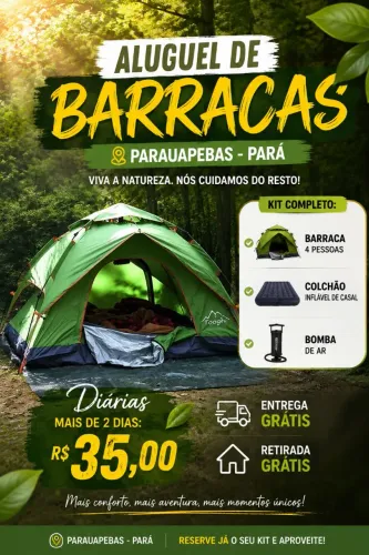 Aluguel de barraca 