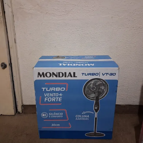 MONDIAL Ventilador de Coluna 30cm Turbo, Preto/Prata, 50W, 110V