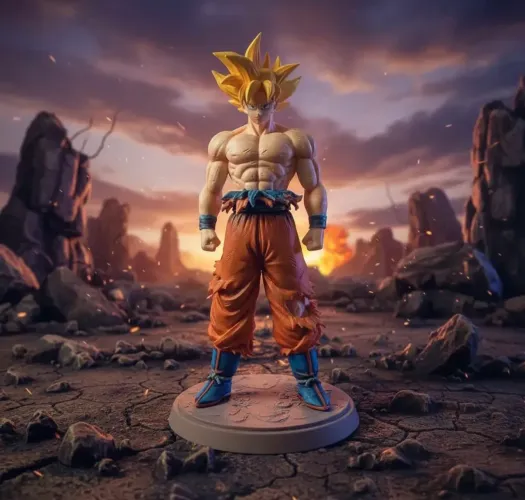 Boneco Goku Super Sayajin - Colecionável