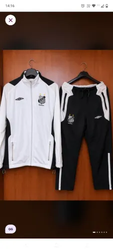 CONJUNTO SANTOS FC UMBRO VINTAGE ORIGINAL (JAQUETA+CALÇA)