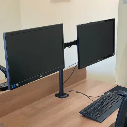 Suporte Bi-articulado de Mesa 2 Monitores de 13 Até 32 Pol MXT
