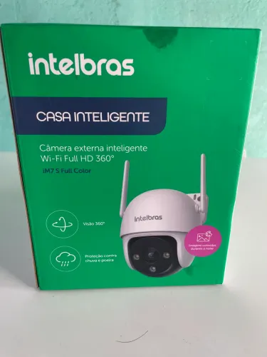 Câmera de Segurança Intelbras IM7-S Wi-Fi Full HD Full Color Visão Noturna Áudio