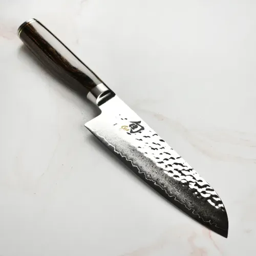 Faca Shun Classic Santoku 18cm - Damascus + Aço VG-MAX Profissional