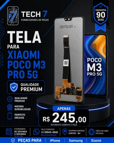 Tela Xiaomi POCO M3 PRO 5G - Bom Custo-Beneficio com Garantia de 90 Dias