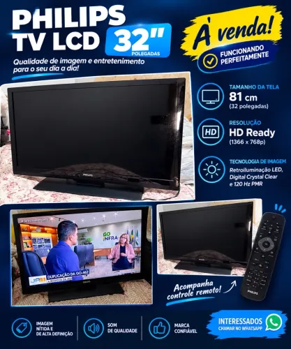 TV PHILIPS LCD 32 polegadas