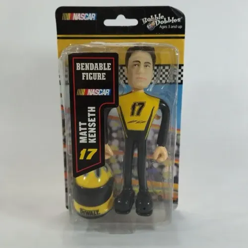 Boneco Bobbe Dobbles do piloto Matt Kenseth do carro 17cm