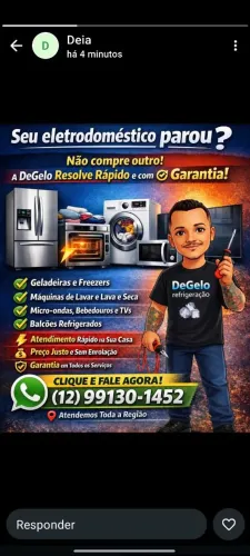 Concerto geral de geladeira, máquina de lavar, microondas 