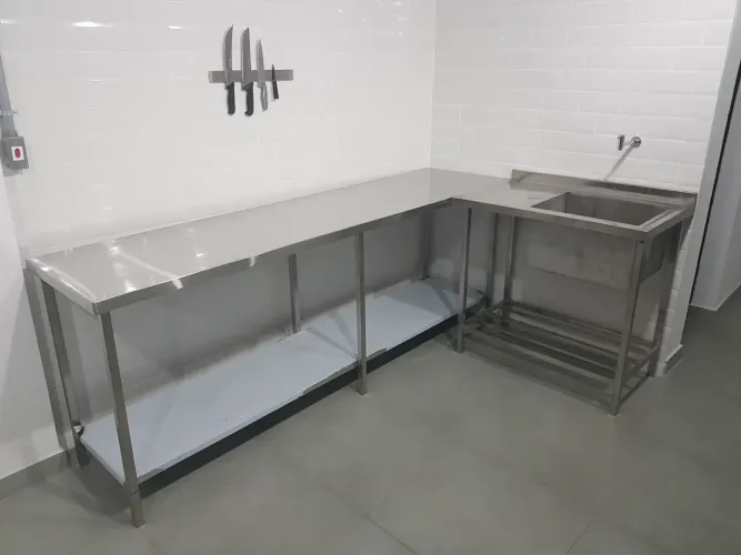 Bancada inox 