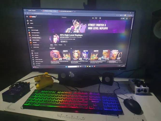 Pc gamer Ryzen 5 4500/ placa de vídeo RX 7600 nova zerada/ monitor aoc 27pol 200hz e 0,3ms