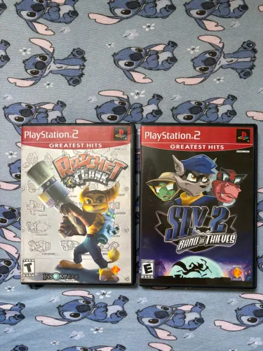 2 jogos originais ps2: Sly 2 e Ratchet Clank 
