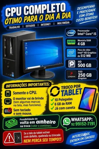 Vendo ou troco por Tablet com volta em espécie para o dono do tablet