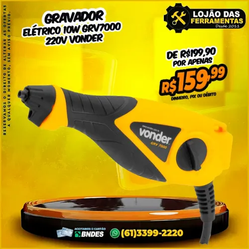 Gravador Elétrico 10W GRV7000 220v Vonder