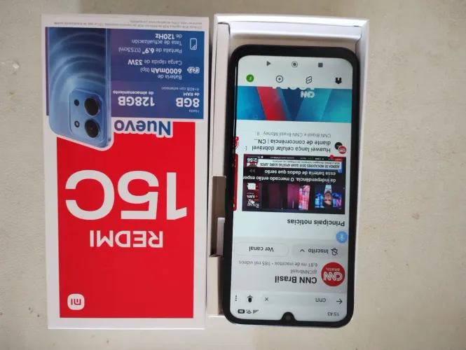 Celular Redmi, 15 C , 128Gb 8GB com nota fiscal e película privacidade