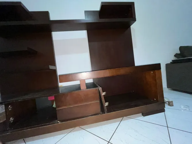 Estante rack madeira maciça