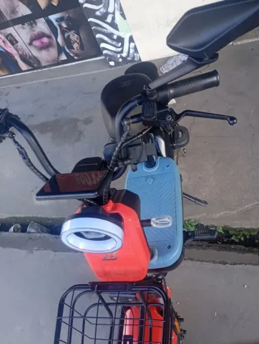 Bicicleta elétrica 800w completa com carregador