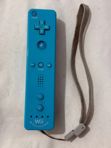 Controle Wii Remote Plus Original Nintendo Azul (MotionPlus Inside)