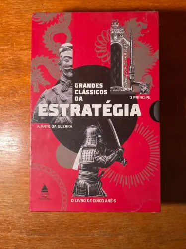 Box Livros Grandes Clássicos da Estratégia: Arte da Guerra; O Príncipe; Cinco Anéis - NOVO