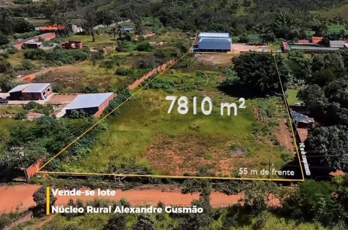 Lote à venda no Núcleo Rural Alexandre Gusmão 7.810m2