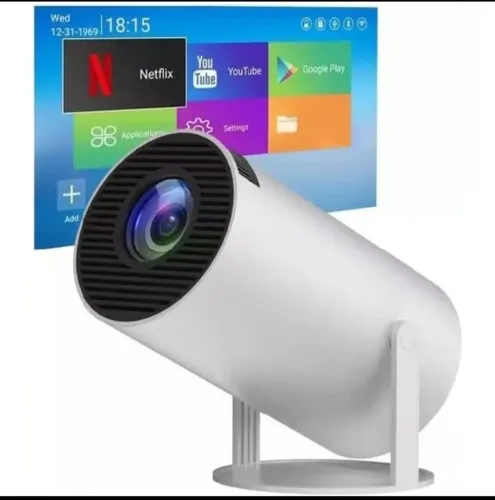 Projetor 4k HD 150 Polegadas Celular, TV Box,PS,Pc, Wi-Fi H1300