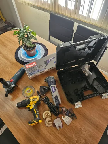 Kit de ferramentas Dewalt, Bosh e Hanabi