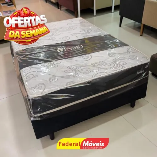 Cama Casal Colchão + Base 1,38m Nova Embalada - Entregamos