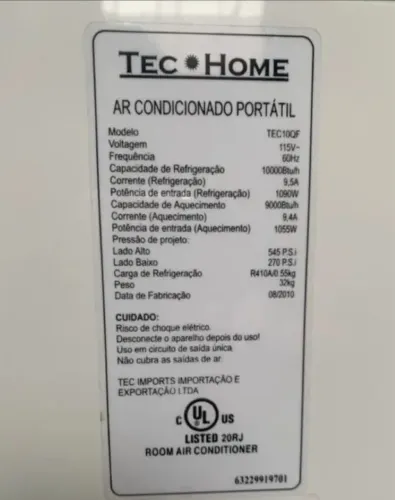 Ar condicionado portátil 