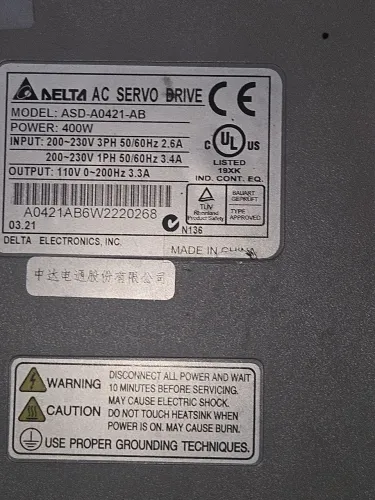 Venda Conjunto Servo Delta 400W ASDA-A Versao com Redutor Planetario 1-20