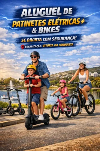 Aluguel de patinete elétrico e bikes 